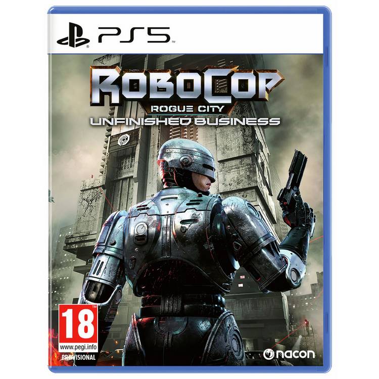 RoboCop Rogue City Unfinished Business PS5 game disc (British brand)