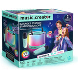 Music Creator portable karaoke station with two wireless microphones, imported from the UK