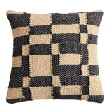 Habitat woven geometric cushion black 43x43cm (British brand)