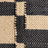 Habitat woven geometric cushion black 43x43cm (British brand)