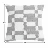 Habitat woven geometric cushion black 43x43cm (British brand)