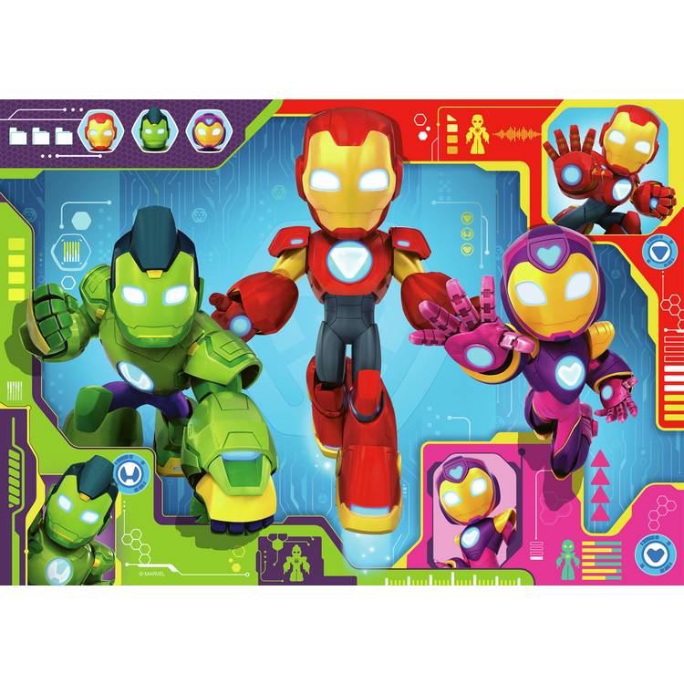 Ravensburger Iron Man and Awesome Friends giant jigsaw puzzle 24 pieces (British brand)