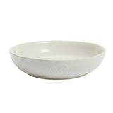 Argos Home cream embossed heart stoneware pasta bowls 22.5cm (British brand)