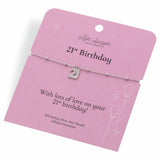 Argos Hot Diamonds Sterling Silver 21st Birthday Charm Bracelet 20cm- Buy online at McGrocer