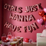 Argos Home Girls Just Wanna Have Fun letter balloons kit 21 foil balloons, UK version