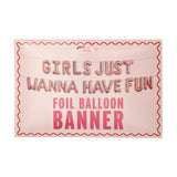 Argos Home Girls Just Wanna Have Fun letter balloons kit 21 foil balloons, UK version