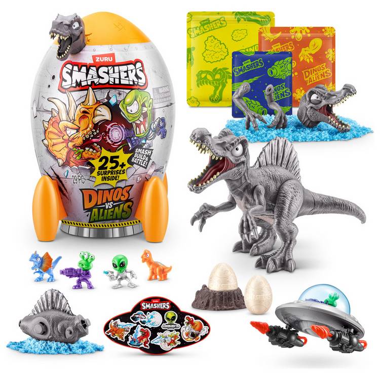 Smashers Dino vs Alien Rocket Ship Playset 29cm (British brand)