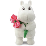 Aurora Moomin soft toy with pink flower 6.5 inch - British product