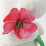 Aurora Moomin soft toy with pink flower 6.5 inch - British product
