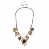 Argos Freedom Gold-tone Heart Charms Necklace- Buy online at McGrocer