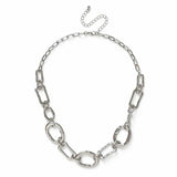 Argos Freedom Silver Tone Mismatch Chain Necklace 18 Inch- Buy online at McGrocer