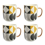 Argos Home Geo stoneware 400ml mug set, UK version