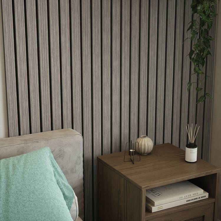 Kraus Lux Alder Grey wall panel 2.4m, imported from the UK