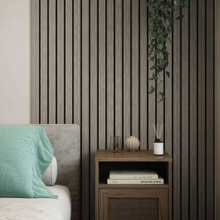 Kraus Lux Alder Grey wall panel 2.4m, imported from the UK