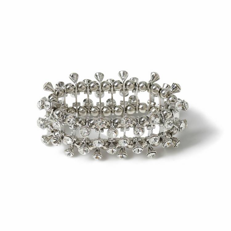 Freedom chunky crystal bracelet with silver studs, UK version