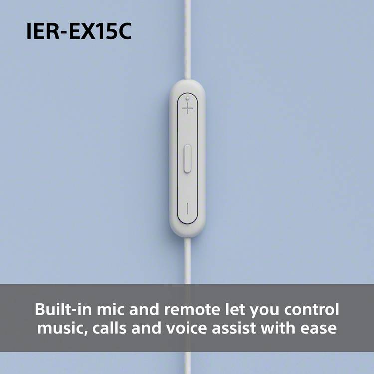 Sony IER-EX15C USB-C earphones white, UK version
