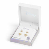 Disney gold plated earrings set with heart and Minnie Mouse, UK version