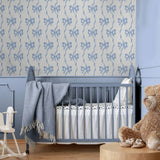 Argos Cath Kidston Ribbon Bow Blue Wallpaper- Buy online at McGrocer