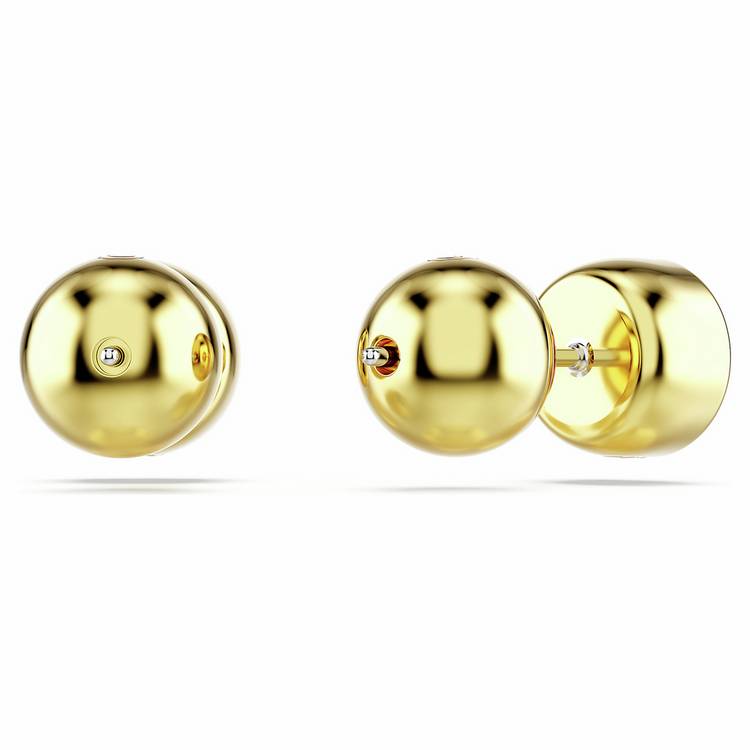 Swarovski gold tone plated crystal Imber stud earrings - British product