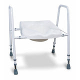 Aidapt President raised toilet seat and frame, UK version