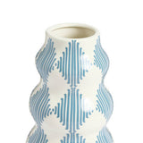 Habitat harlequin ceramic blue wiggle vase 25cm - British product