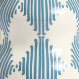 Habitat harlequin ceramic blue wiggle vase 25cm - British product