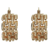 Argos Liars & Lovers Gold Tone Interlocking Link Hoop Earrings- Buy online at McGrocer