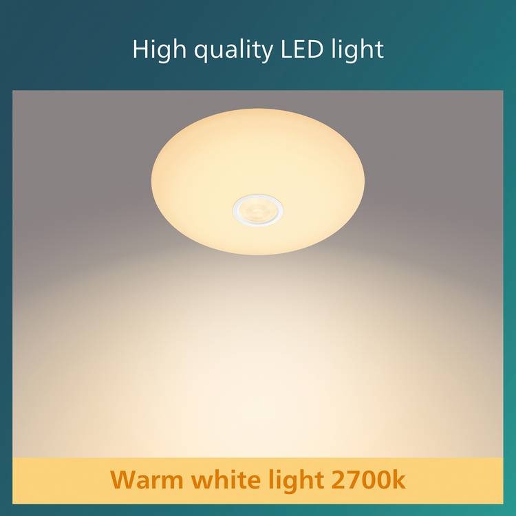 Philips PIR flush ceiling light 16W white, imported from the UK