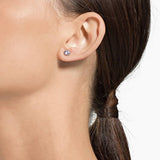 Swarovski Stilla round crystal stud earrings 4mm, UK version