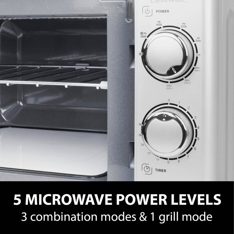 CASO Design microwave and grill grey 20L (British brand)