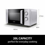 CASO Design microwave and grill grey 20L (British brand)