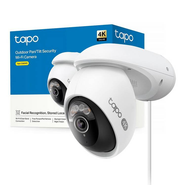 Tapo C560WS 4K outdoor pan tilt security camera (British brand)