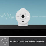 Logitech Brio 300 Full HD webcam Off White, imported from the UK