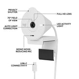 Logitech Brio 300 Full HD webcam Off White, imported from the UK