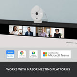 Logitech Brio 300 Full HD webcam Off White, imported from the UK
