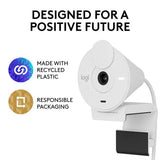 Logitech Brio 300 Full HD webcam Off White, imported from the UK