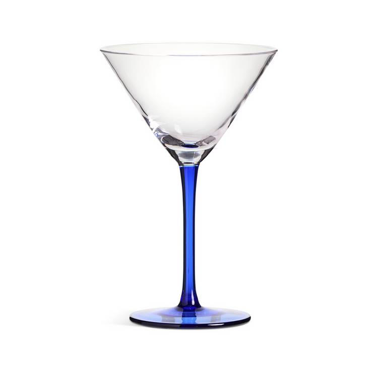Habitat blue stem martini glasses set of 4, UK version