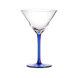 Habitat blue stem martini glasses set of 4, UK version