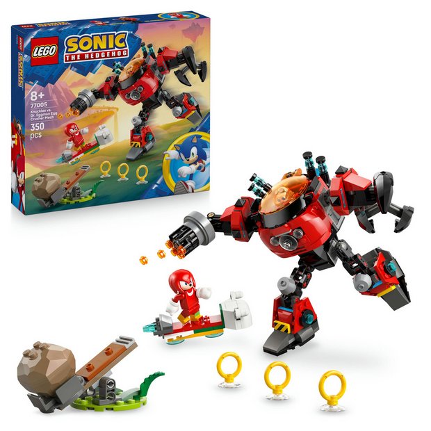 LEGO Sonic Knuckles vs Dr Eggman Crusher set, imported from the UK