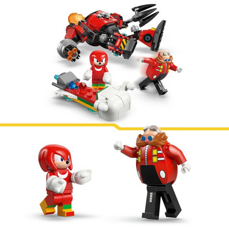 LEGO Sonic Knuckles vs Dr Eggman Crusher set, imported from the UK