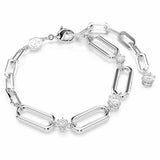 Argos Swarovski Rhodium Plated Crystal Constella Chain Bracelet 15.5cm- Buy online at McGrocer