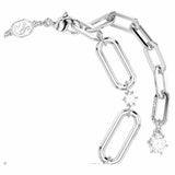 Swarovski rhodium plated crystal chain bracelet (British brand)