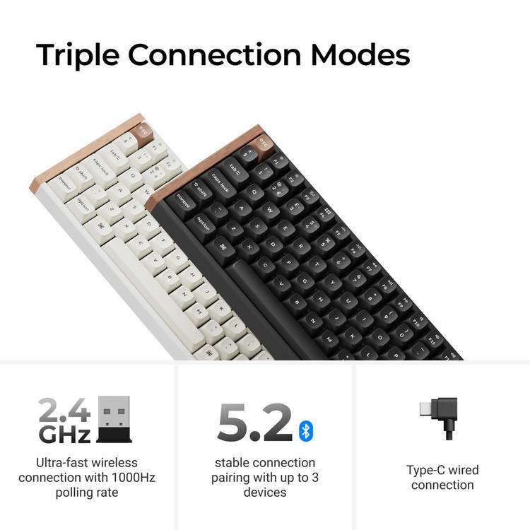 Keychron K4 Version 2 wireless mechanical keyboard, UK version
