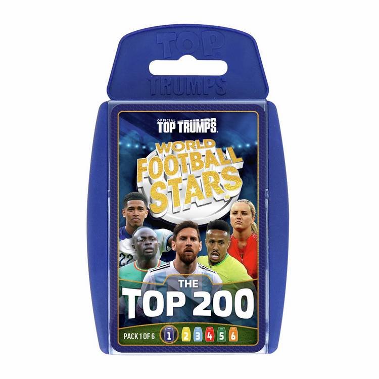 Top Trumps World Football Stars Pack 1 card game, UK version