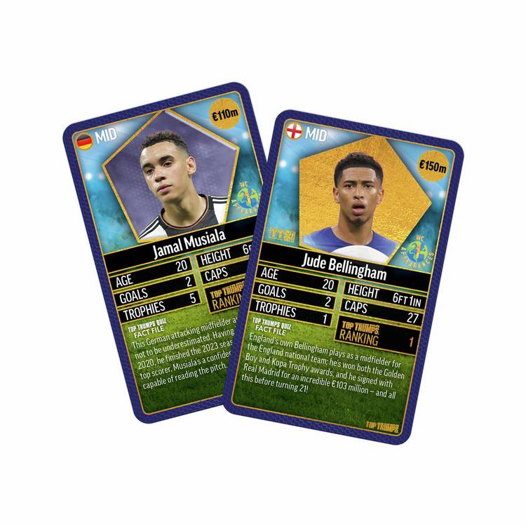 Top Trumps World Football Stars Pack 1 card game, UK version