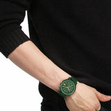 Lacoste men's green silicone strap watch, UK version