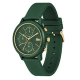Lacoste men's green silicone strap watch, UK version