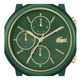 Lacoste men's green silicone strap watch, UK version