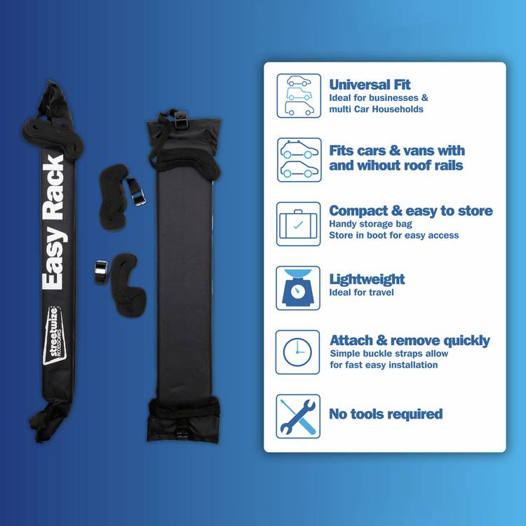 Streetwize soft roof rack foam padded - British product