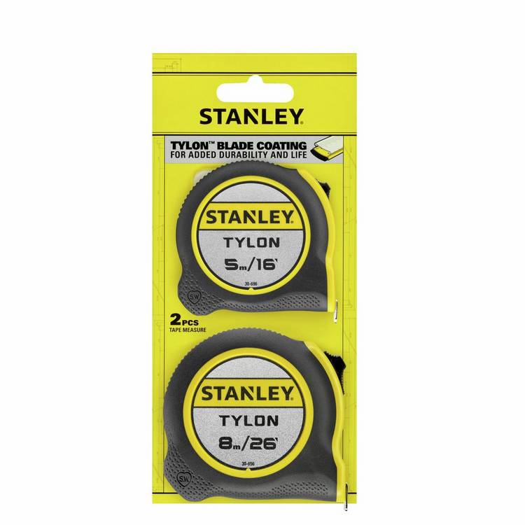 Stanley tape measure twin pack 5m 8m, UK version